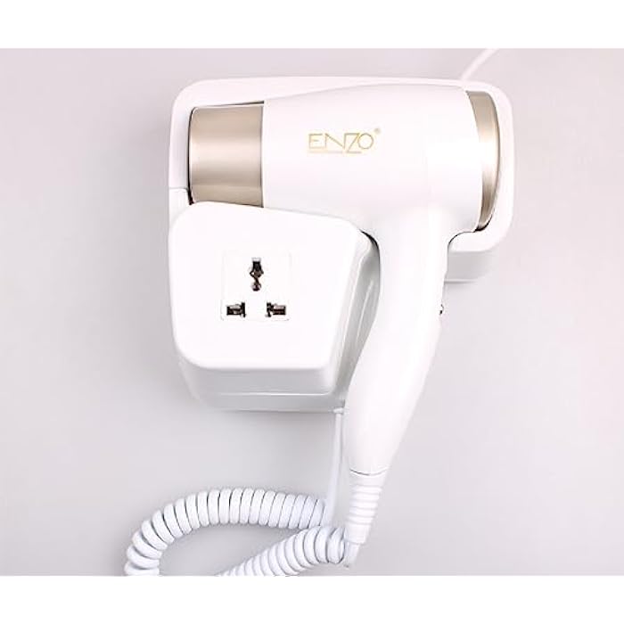 Enzo Professional Hair Dryer - 3000 Watts, Smooth Even Airflow, Removable Air Inlet Grill, Wind Power Regulating Switch, Temperature Control Switch, Overheating Protection Device - Image 1